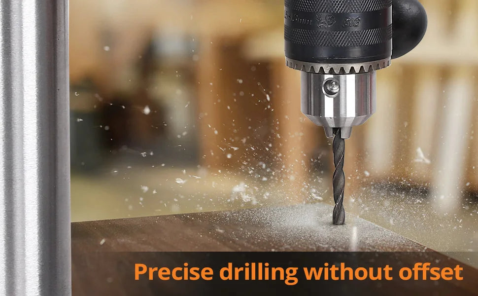8 Inch Bench Drill Press, 2.5Amp, 5 Speed Adjustable, Swing Distance 0-45° Tilting, Controls Benchtop for Wood, Metal Drilling    Home Decor Supply | Online Retail | ShoreShopper.com