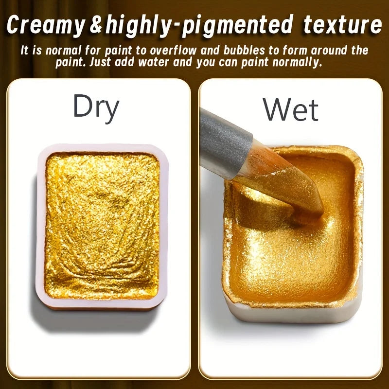 20/24/60/72 Colors Pearl Watercolor Pigment,Metallic,Shimmer,Glitter Solid Paint Mini Travel Portable Kit for Painting,Writing    Home Decor Supply | Online Retail | ShoreShopper.com