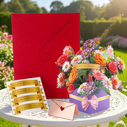 3D Creative Bouquet Gift Card for Mother Father Wife Friends Blessing Card Gift for Mothers Fathers Day Thank You Greeting Cards    Your Coastal Marketplace | Shoreshopper.com