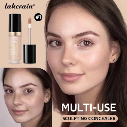 Lakerain Multi-purpose Concealer For Face Covers Freckles Even Skin Tone Moisturizing Long-lasting Sculpting Liquid Concealer