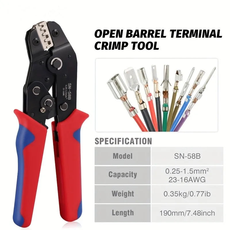 Terminals Crimp Pliers Interchangeable Dies Wire Crimper Crimping Tools Ratcheting SN-48B PH2.0 XH2.5 JST2.5 VH3.96    Home Decor Supply | Online Retail | ShoreShopper.com