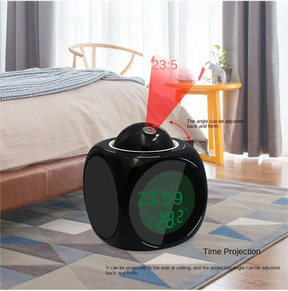 1PCProjection Alarm Clock Ceiling Display Snooze Desk Table Clock Voice Multifunction Digital Projection Clock Temperature Displ    Home Decor Supply | Online Retail | ShoreShopper.com