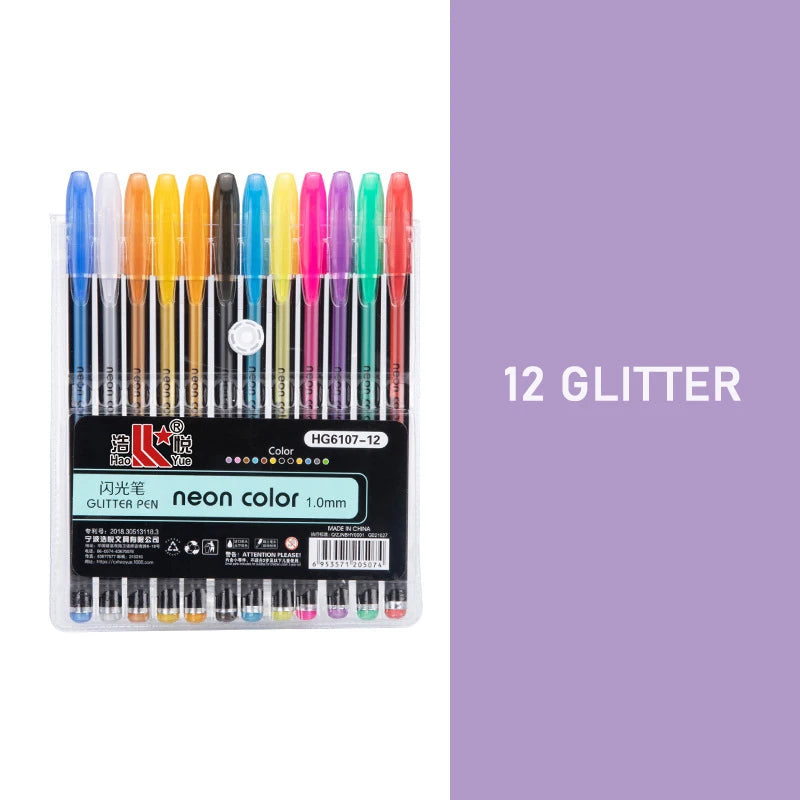 Kit 60 Colored Gel Pen Set, Glitter Metallic Pastel Neon Pen 12 24 36 48 Colors    Home Decor Supply | Online Retail | ShoreShopper.com