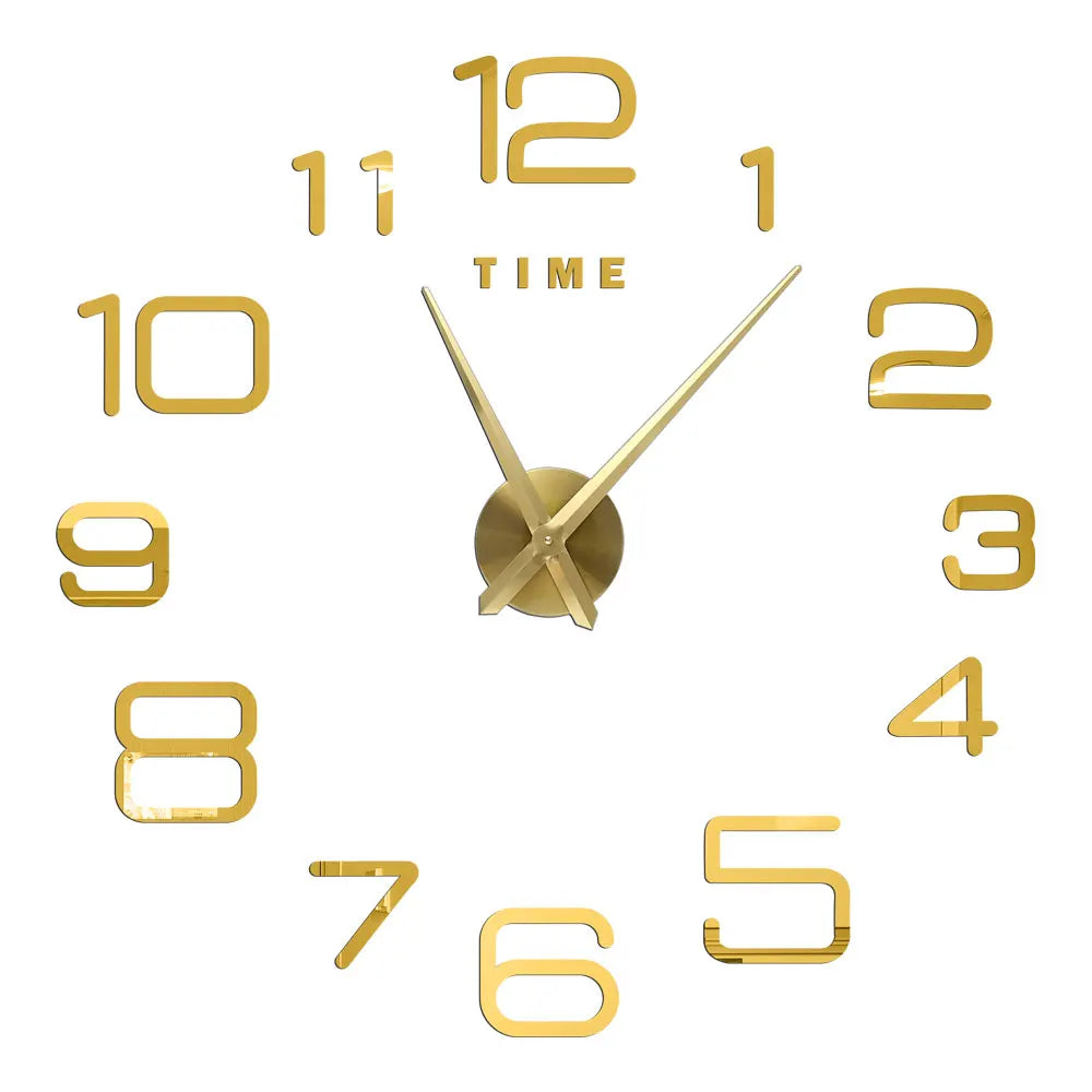 Large Wall Clock Quartz Needle 3D DIY 27" 37" or 47" Wall Clock    Home Decor Supply | Online Retail | ShoreShopper.com