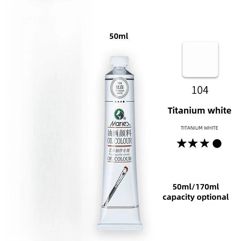 Maries Oil Paint 50ML Oil Painting Art Creation Pigment Large Oil Paint Paint Single Commonly Used 24 Colors    Home Decor Supply | Online Retail | ShoreShopper.com