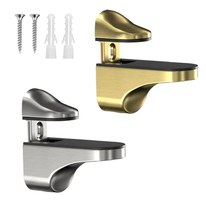 Shelf Brackets Adjustable Shower Glass Shelf Brackets Holder Parts Holder Support Clip Hardware for Wood Acrylic Cabinet Bar    Home Decor Supply | Online Retail | ShoreShopper.com