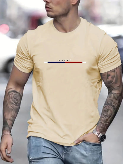 Paris Shirts men's T-shirt 3D printed men's clothing short sleeved men's T-shirt round neck oversized T-shirt fashionable men's    Home Decor Supply | Online Retail | ShoreShopper.com