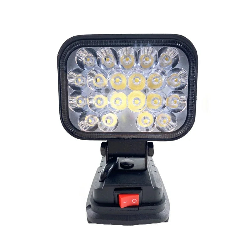 3/4 Inch LED Work Light for Makita/Dewalt/Milwaukee 18V Li-ion Battery Portable Flashlight Emergency Tool Lamp Camping Lamp - ShoreCo.Shop