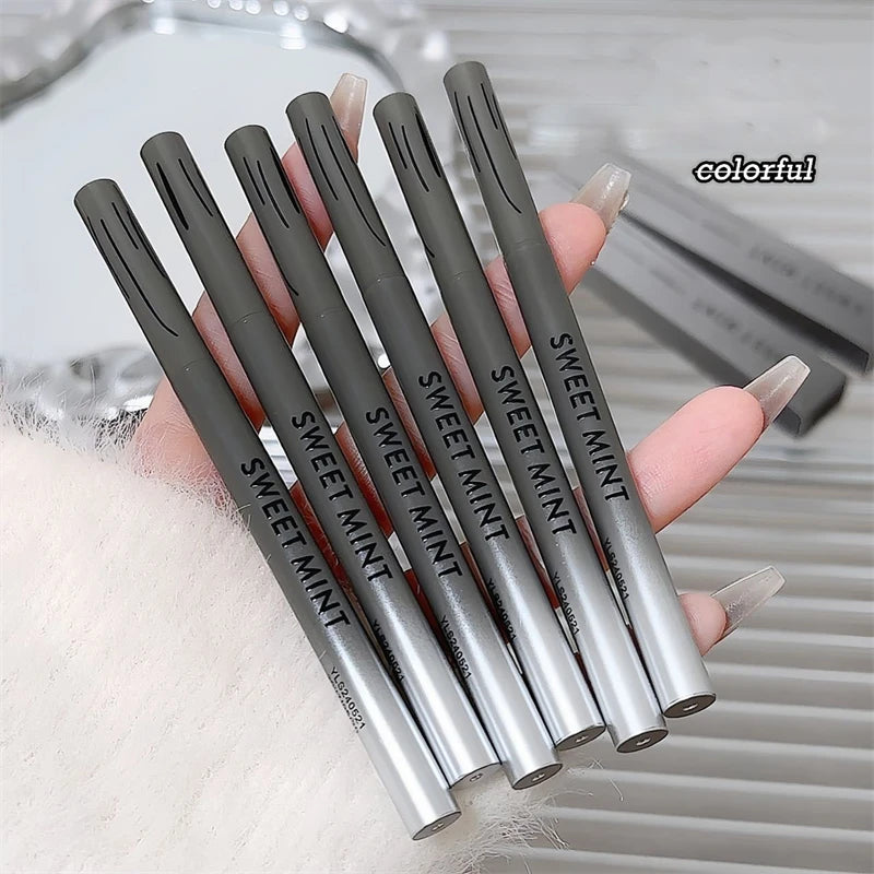 Silky Long-lasting Eye Liner Pencil  Eyeliner Pen Natural Matte Wine Red Eyeliner Easy To Color Waterproof Eye Make Up Cosmetics - ShoreCo.Shop