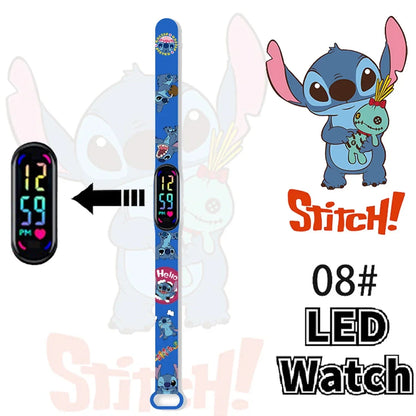 Disney Stitch Digital Kids' Watches Anime Figures LED Luminous Watch Touch Waterproof Electronic Sports Watch Kids Birthday Gift    Home Decor Supply | Online Retail | ShoreShopper.com