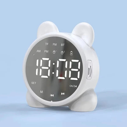 Bluetooth Mirror Table Clock Kids Alarm Clock Cute Cat Digital Alarm Clock For Kids Bedside Clock Children'S Sleep Led Clocks    Home Decor Supply | Online Retail | ShoreShopper.com