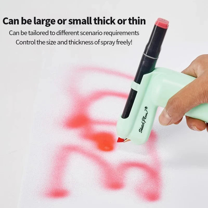 Art Electric Spray Pen Airbrush Set Inkjet Painting Brush Washable Spray Painting Hand Drawn Art Supplies Multi-function Color    Home Decor Supply | Online Retail | ShoreShopper.com