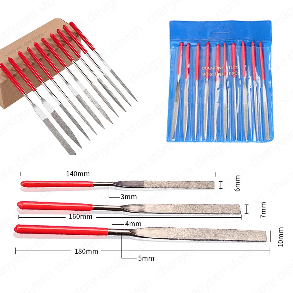 Diamond Mini Needle File Set for Carpentry Jewelry Stone Glass Metal Ceramic Polish Carving DIY Craft Woodworking Hand Tools    Home Decor Supply | Online Retail | ShoreShopper.com