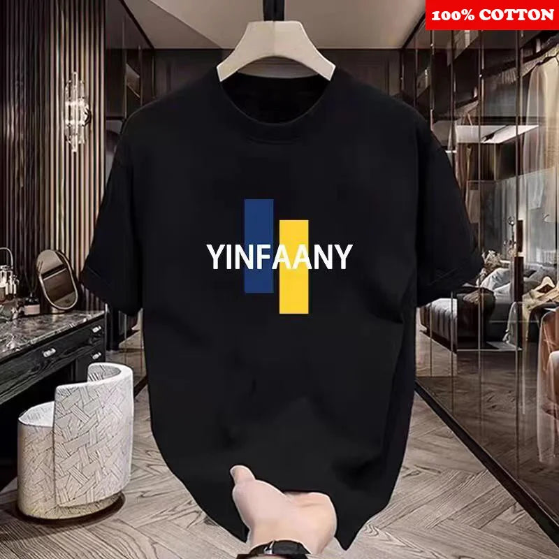 Fashion Paris Print T-shirt Men's Summer New 2025 New 100% Cotton Neck Short Short Sleeve Tee Gym Casual comfort Sports Top Men    Home Decor Supply | Online Retail | ShoreShopper.com