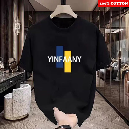 Fashion Paris Print T-shirt Men's Summer New 2025 New 100% Cotton Neck Short Short Sleeve Tee Gym Casual comfort Sports Top Men    Home Decor Supply | Online Retail | ShoreShopper.com