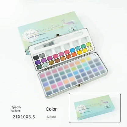 Watercolor Paint with Brushes, Professional Palette,Vibrant Travel Art Kit for Adults and Artists, Watercolor Painting Supplies    Home Decor Supply | Online Retail | ShoreShopper.com