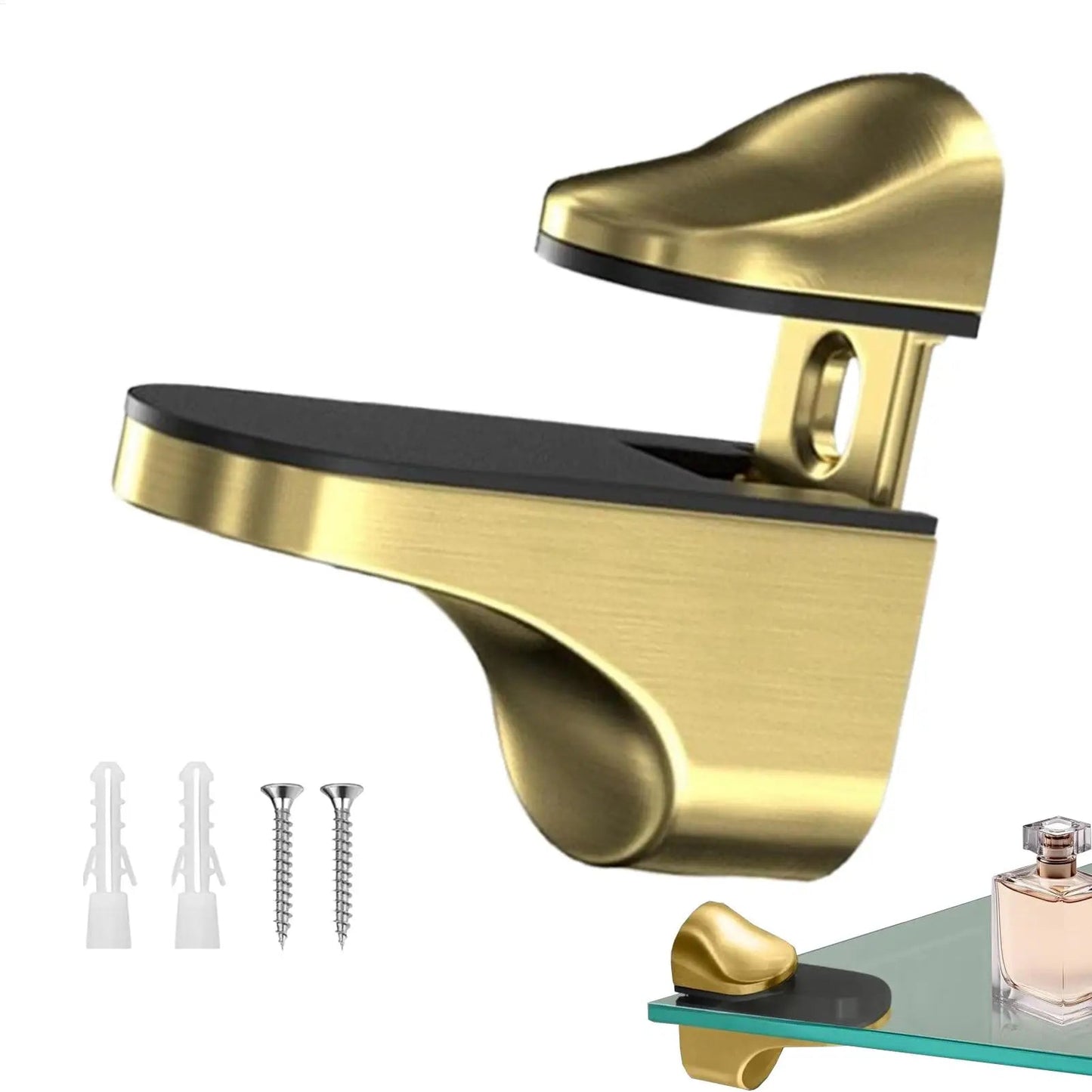 Shelf Brackets Adjustable Shower Glass Shelf Brackets Holder Parts Holder Support Clip Hardware for Wood Acrylic Cabinet Bar    Home Decor Supply | Online Retail | ShoreShopper.com