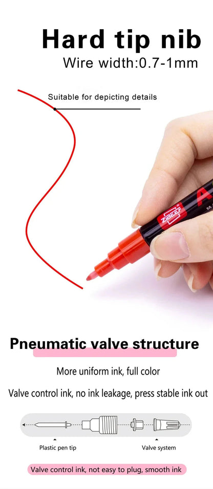 36-240 Acrylic Paint Markers, Waterproof & High Saturation for Wood,Metal,Plastic,Fabric,Glass,Ceramic Painting DIY Art Supplies    Home Decor Supply | Online Retail | ShoreShopper.com