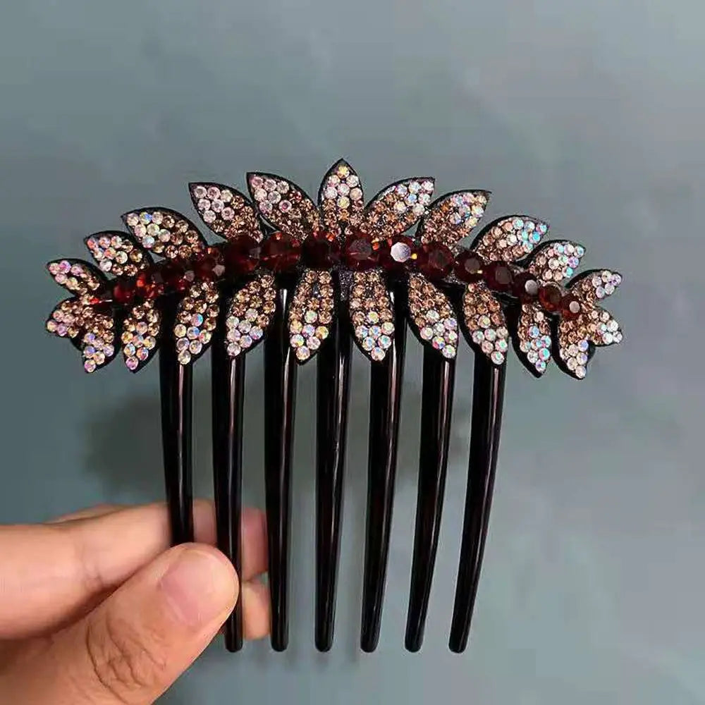 Headwear Elegant For Girls Ponytail Holder Flower Leaves Women Hair Comb Hair Claws Korean Barrettes Hair Clips    Your Coastal Marketplace | Shoreshopper.com