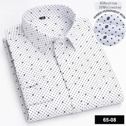 New in shirt long-sleeve shirts for men slim fit formal plian shirt single pocket office clothes soft plaid cotton designer tops    Home Decor Supply | Online Retail | ShoreShopper.com