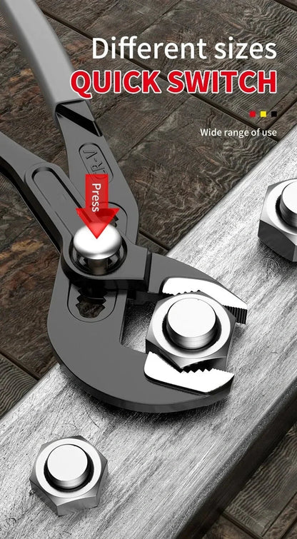 Water Pump Pliers Quick-Release Plumbing Pliers Pipe Wrench Adjustable Water Pipe Clamp Pliers Household Hand Tools Multi-functi    Home Decor Supply | Online Retail | ShoreShopper.com