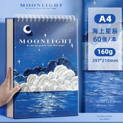 A4 Professional Sketchbook: Ultra-Thick Paper, 16K Painting Diary Notebook, Essential Art School Supplies, Ideal for Pencil Sket    Home Decor Supply | Online Retail | ShoreShopper.com