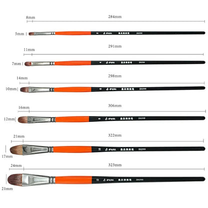 6pcs/set Wool hair Artist Watercolor Brushes Acrylic Oil Brushes Gouache Painting Brush Professional Paint Brush Art supplies    Home Decor Supply | Online Retail | ShoreShopper.com
