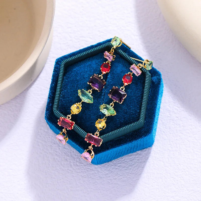 Brand 18K Gold Plated New Luxury Colourful Crystal Zircon Necklace For Women Fashion Party Jewelry Accessories Ladies Jewellery    Home Decor Supply | Online Retail | ShoreShopper.com