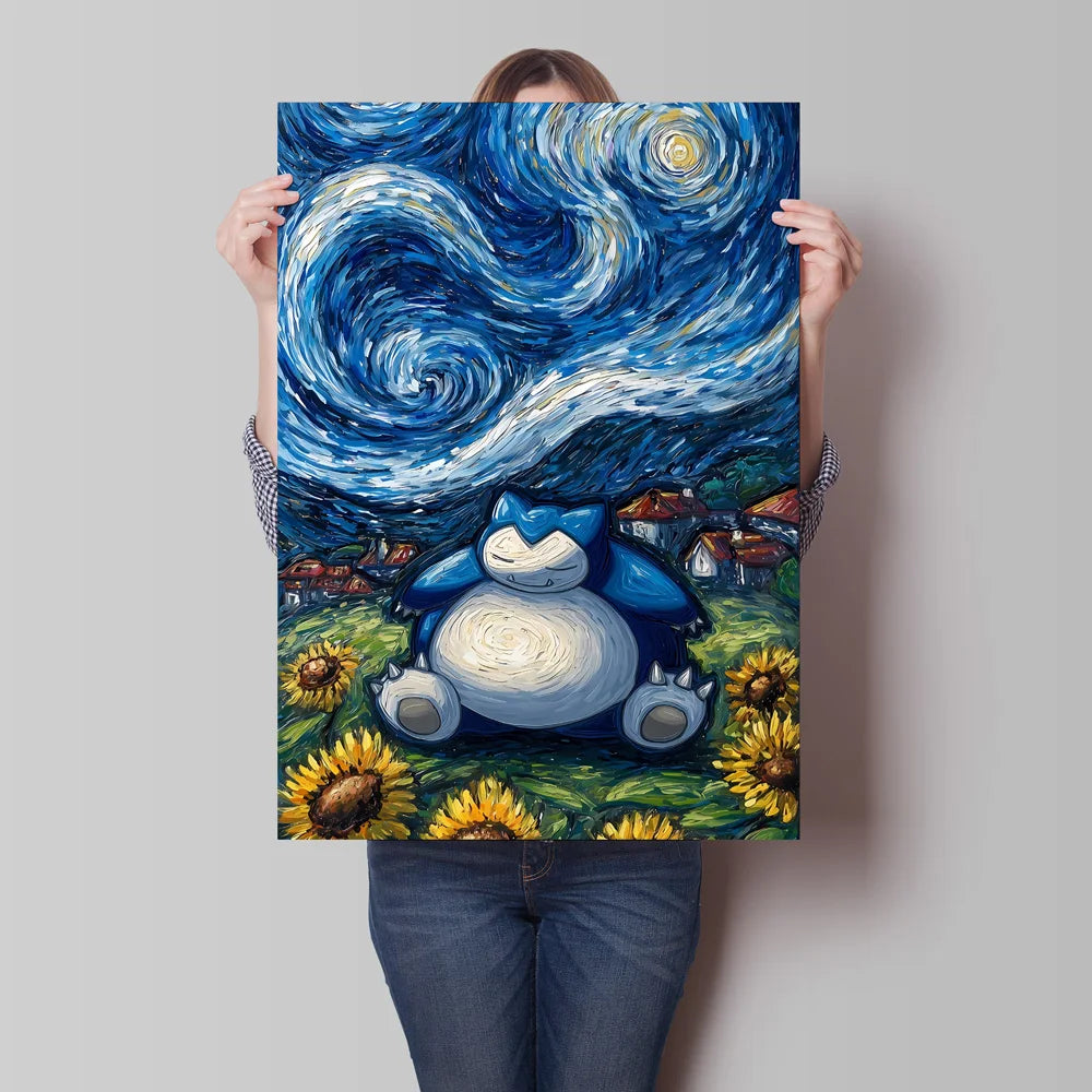 Van Gogh Style Pokemon Pikachu Wall Decoration Multiple Characters Are Available Creating A Unique Artistic Space for Your Home    Home Decor Supply | Online Retail | ShoreShopper.com