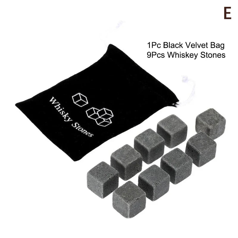 Father'S Day Gift For Men Whiskey Stones Set 8 Pcs Granite Ice Cubes+ 2 Pcs Cups For Whisky In Wooden Bottle Box Present For Dad    Your Coastal Marketplace | Shoreshopper.com