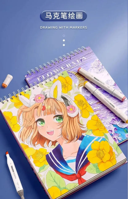 A4 Professional Sketchbook: Ultra-Thick Paper, 16K Painting Diary Notebook, Essential Art School Supplies, Ideal for Pencil Sket    Home Decor Supply | Online Retail | ShoreShopper.com