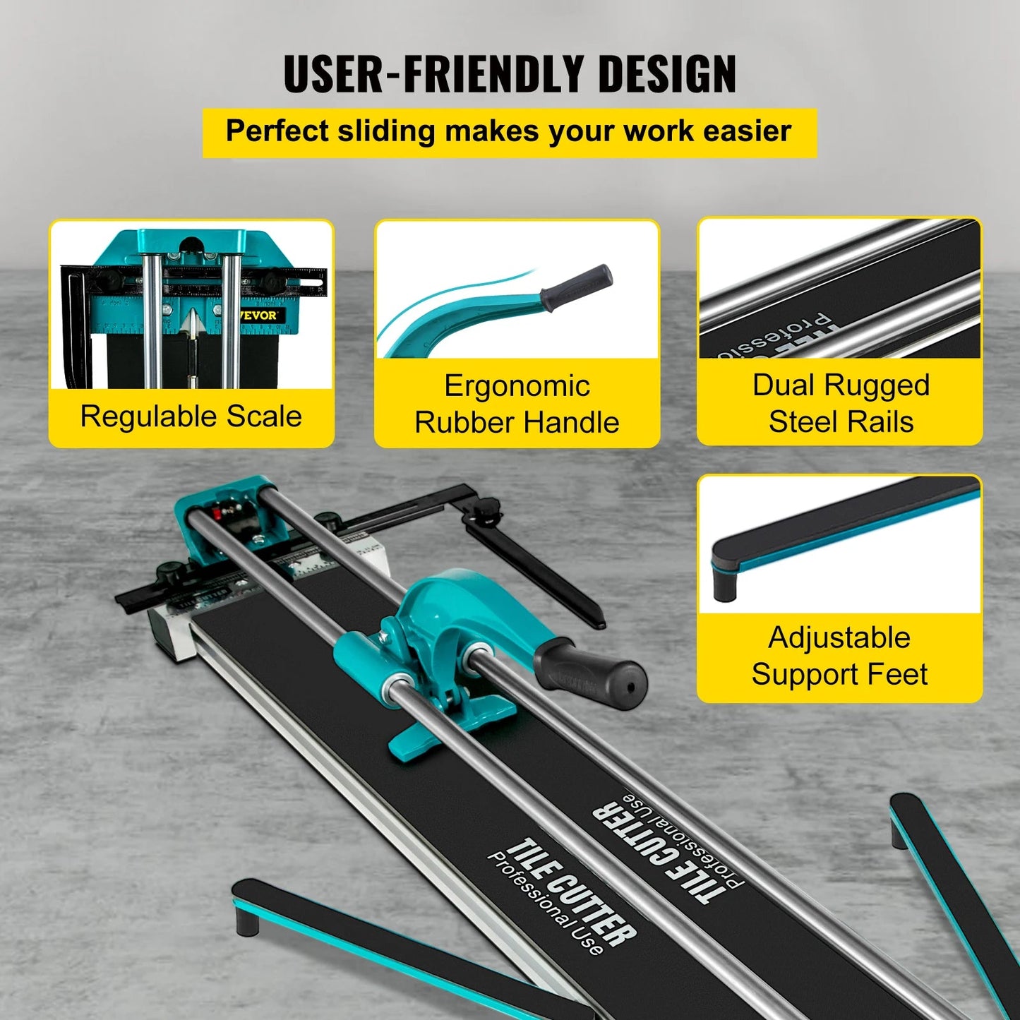 SucceBuy 1200MM Tile Cutter High Precision Manual Ceramic Floor Tiles Tile Cutter  48 In Cutting Machine for Precision Cutting    Home Decor Supply | Online Retail | ShoreShopper.com