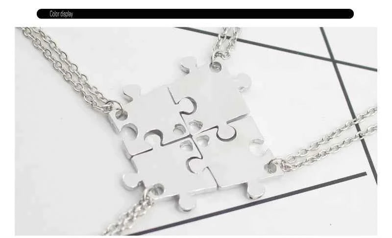 New Best Friends Necklace For Women Girls Broken Heart Puzzle Musical Note Pendant Necklaces BFF Friendship Forever Jewelry Gift