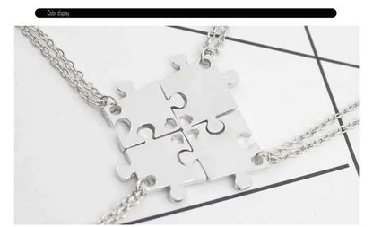 New Best Friends Necklace For Women Girls Broken Heart Puzzle Musical Note Pendant Necklaces BFF Friendship Forever Jewelry Gift