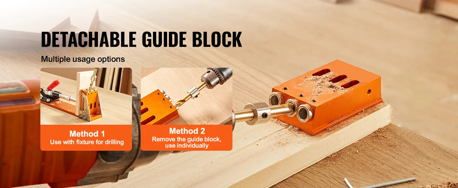 SucceBuy 30 Pcs Pocket Hole Jig Kit Adjustable & Easy to Use Pocket Hole Jig System with Step Drills Wrenches Drill Stop Rings    Home Decor Supply | Online Retail | ShoreShopper.com