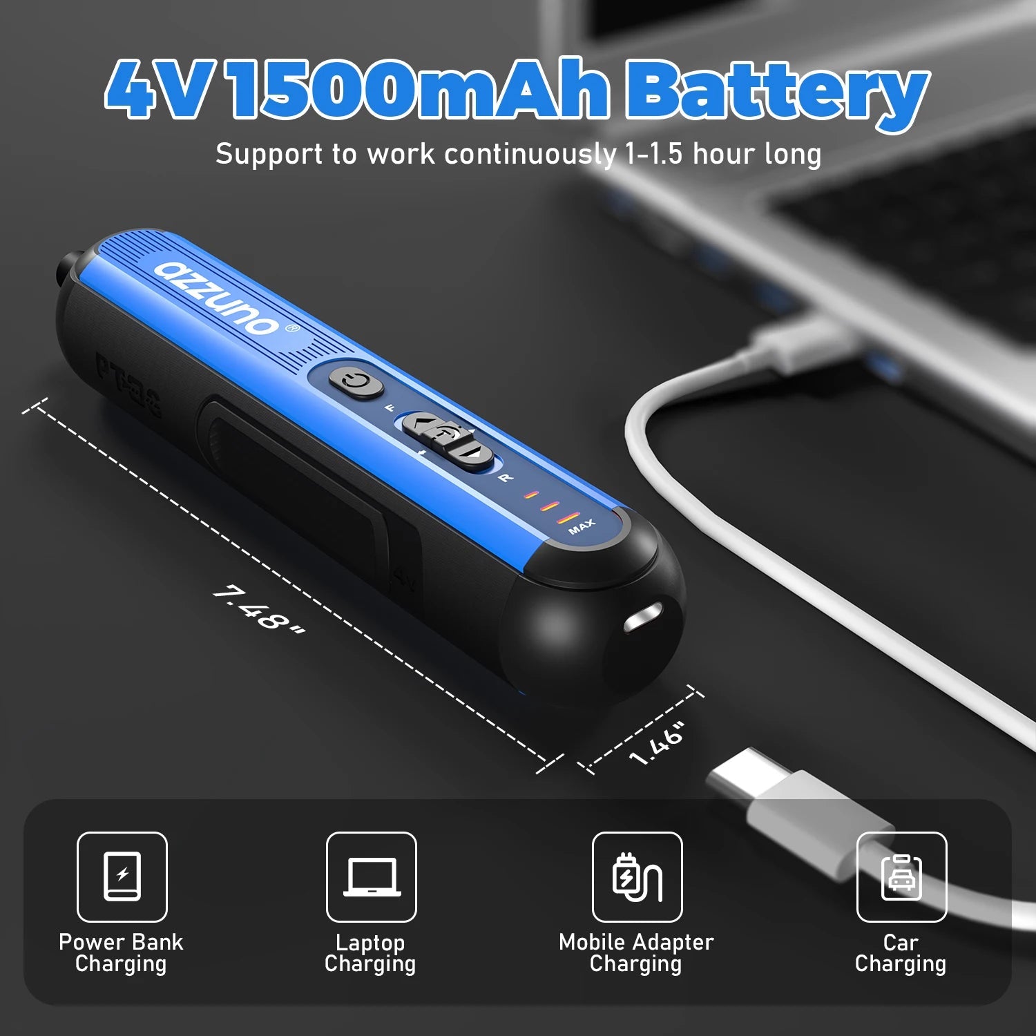 Cordless Electric Screwdriver Rechargeable 1500mAh Lithium Battery Mini Drill 4V Power Tools Set 25pcs Bits Maintenance Repair    Home Decor Supply | Online Retail | ShoreShopper.com