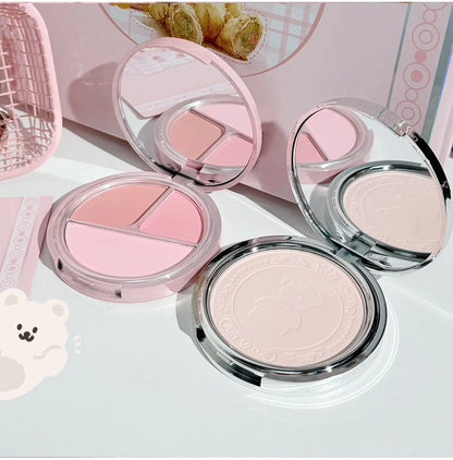 ART VALUE 7PC Makeup Sets Include 3 Colors Matte Lip Mud,1 Pressed Powder,1 Blush,1 Eyes Palette,1 Necklace Beauty Makeup Sets - ShoreCo.Shop