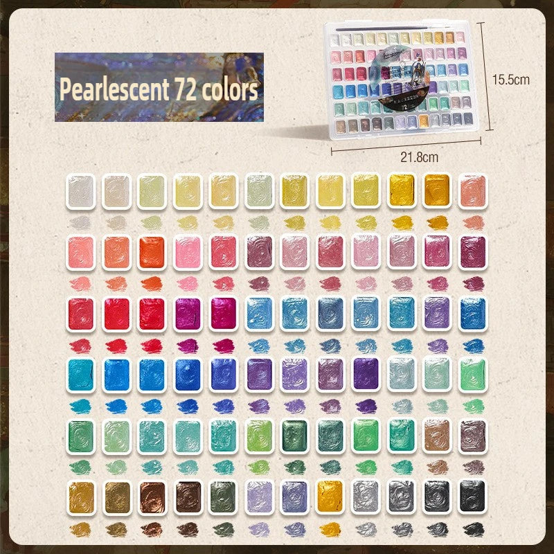 12/98/150/180 Colors Pearl Solid Water Color Paint Set Portable Professional Watercolor Painting School Art Supplies Stationery    Home Decor Supply | Online Retail | ShoreShopper.com