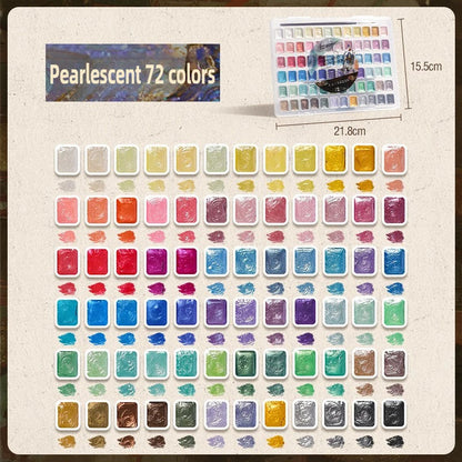 12/98/150/180 Colors Pearl Solid Water Color Paint Set Portable Professional Watercolor Painting School Art Supplies Stationery    Home Decor Supply | Online Retail | ShoreShopper.com