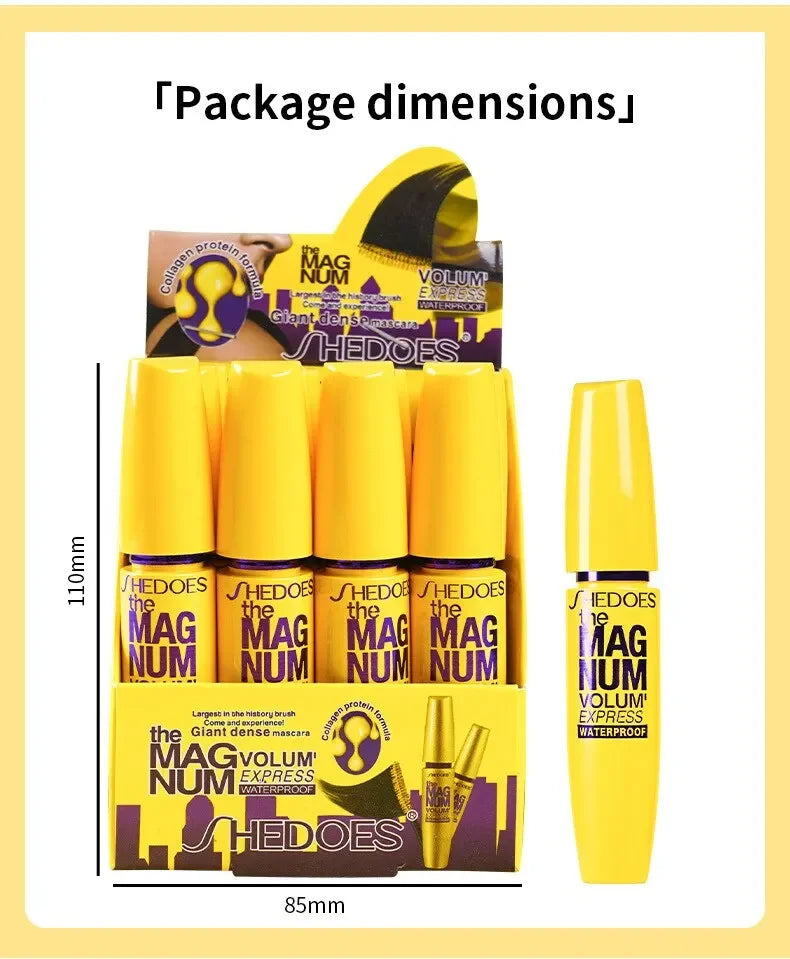3D Mascara Eyelash Black Professional Eyelash Brush Long Lasting Natural Waterproof Curl Thick Lengthen Eye Makeup Cosmetics - ShoreCo.Shop