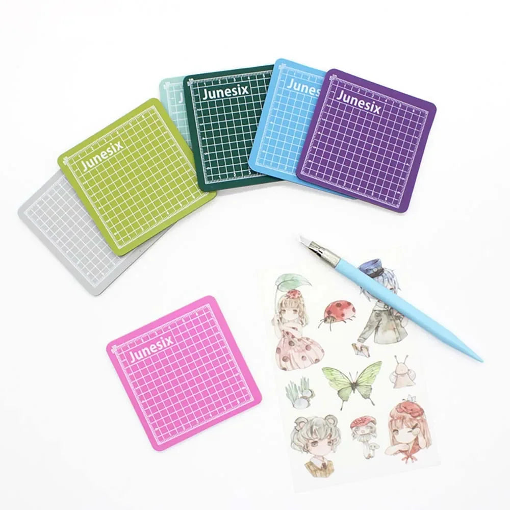 1PC Colorful Mini Model Cutting Mat Engraving Pad Art Supplies Stationery School Supplies 8*8cm for Art Supplies School Tools    Home Decor Supply | Online Retail | ShoreShopper.com