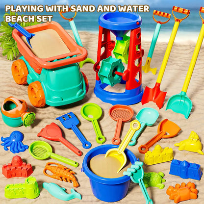 Beach Toys for Kids Sand Toys 31pieces Set Sand Bucket Shovel Rake Toys for Beach Sea Animal Molds Travel Sandbox Toys for Toddl    Your Coastal Marketplace | Shoreshopper.com