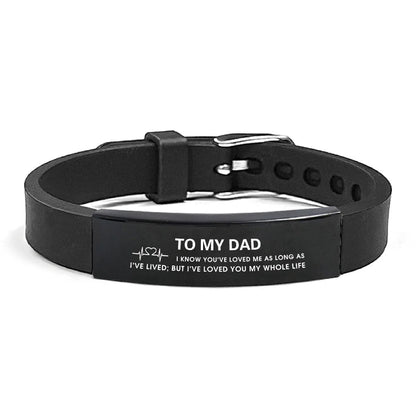 Father's Day Gifts Inspirational Quote Bracelets Stainless Steel Adjustable Family Bracelets Wristband Bracelet for Father    Your Coastal Marketplace | Shoreshopper.com