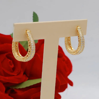 Dubai Vintage Jewelry Sets For Women Luxury Design Shiny Zircon Gold Plated Necklace Earring Bangle Wedding Party Accessories    Home Decor Supply | Online Retail | ShoreShopper.com