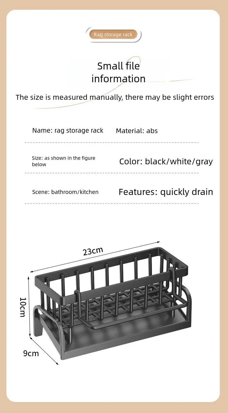 Kitchen Spice Storage Shelf with Drainage Rack, Installation Sink Organizer, Tap-Mounted Shelf for Home Kitchen Accessories    Home Decor Supply | Online Retail | ShoreShopper.com