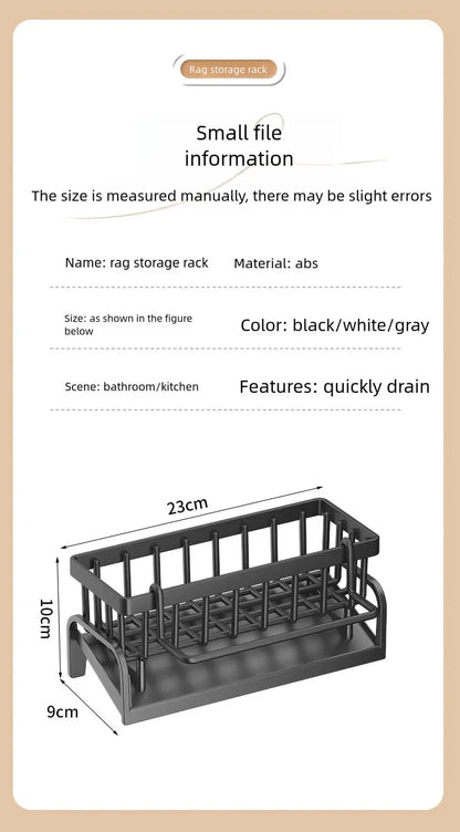 Kitchen Spice Storage Shelf with Drainage Rack, Installation Sink Organizer, Tap-Mounted Shelf for Home Kitchen Accessories    Home Decor Supply | Online Retail | ShoreShopper.com