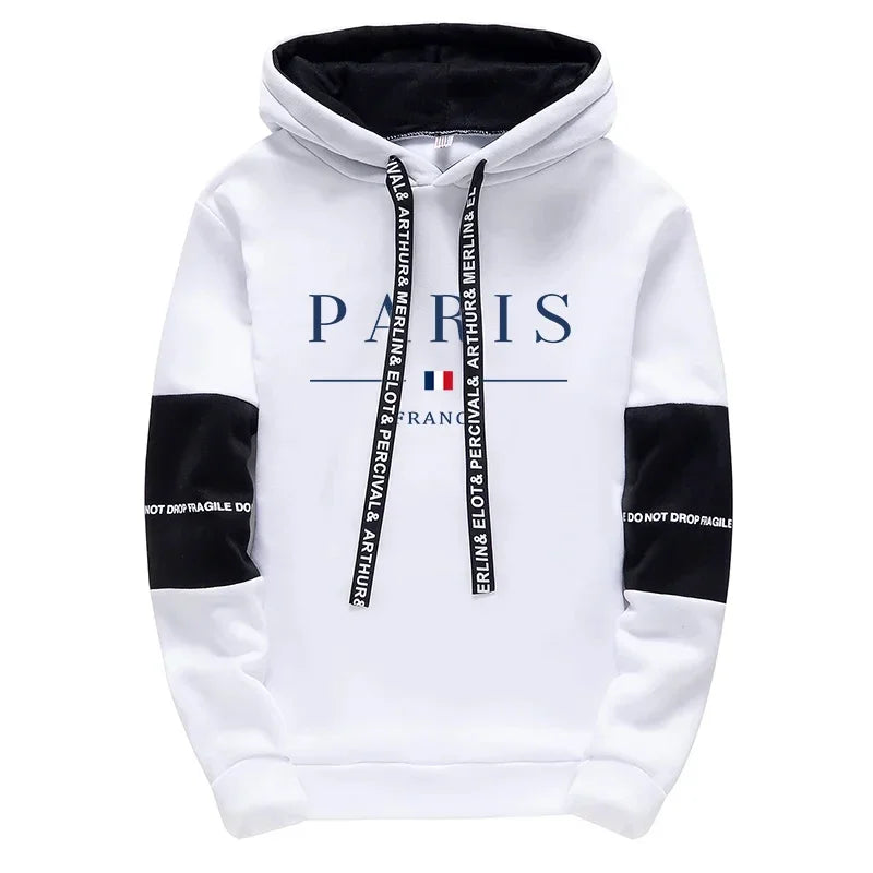 Paris Fashion Hoodies for Men High Quality Hooded Long Sleeve Sweatshirts All Season Daily Casual Sports Pullover Men's Clothes    Home Decor Supply | Online Retail | ShoreShopper.com