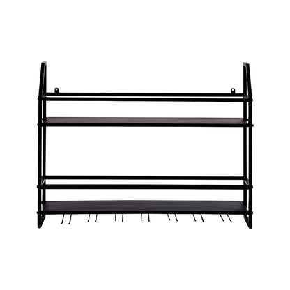 Wall Mounted Iron Wine Rack Bottle Champagne Glass Holder Shelves Bar Home Party Light and Strong Durable Unique Design Decor    Home Decor Supply | Online Retail | ShoreShopper.com