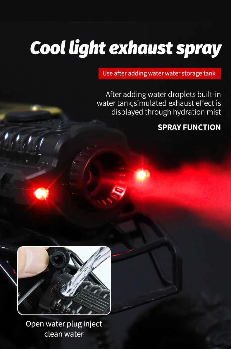Rc Cars 1:18 2WD Off-Road RC Truck All Terrain 2.4G Electric RC Car High Speed 50KM/H Remote Control Car with LED Lights Kid Toy