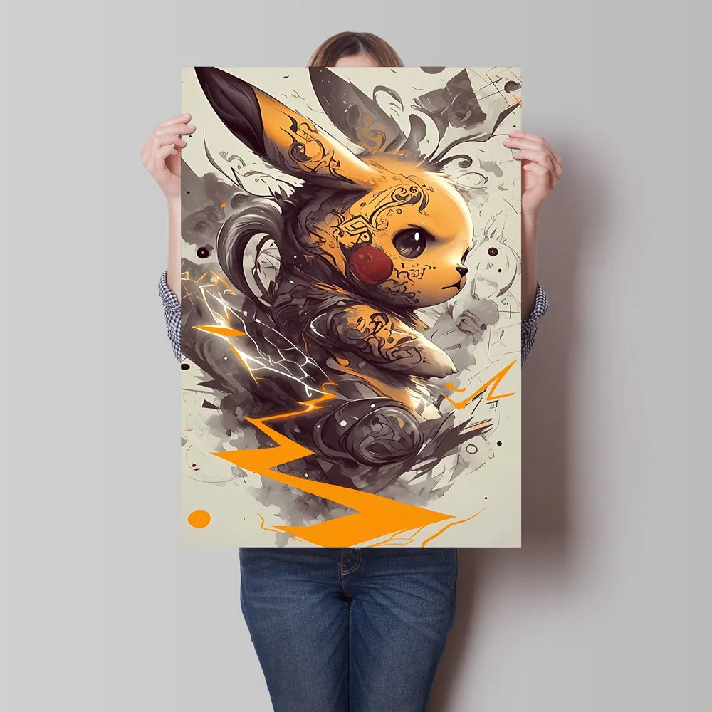 High Quality Pokemon Arcanine Pikachu Wall Painting with Unique Designs and Gorgeous Colors Adding A Touch of Brightness To Wall    Home Decor Supply | Online Retail | ShoreShopper.com